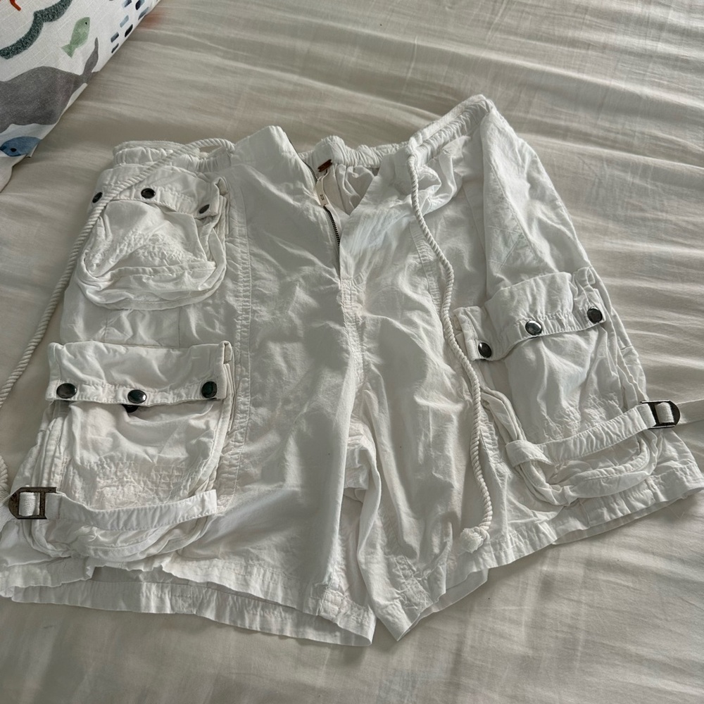 White Women's Cargo Shorts